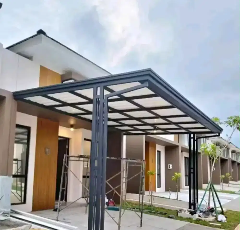 Kanopi alderon rangka besi holloh galpanis