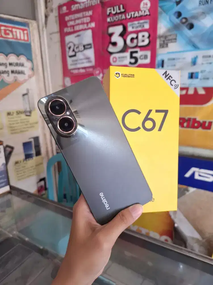Realme c67 ram 8+8/128 fullset mulus segel