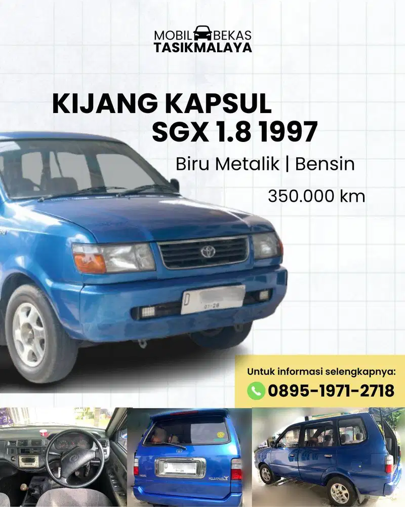 Kijang Kapsul (Super) SGX 1997 Biru Tasikmalaya