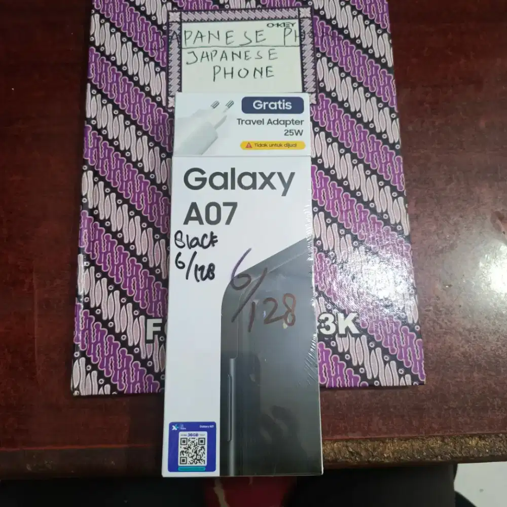 Samsung A07 6/128+adaptor new resmi