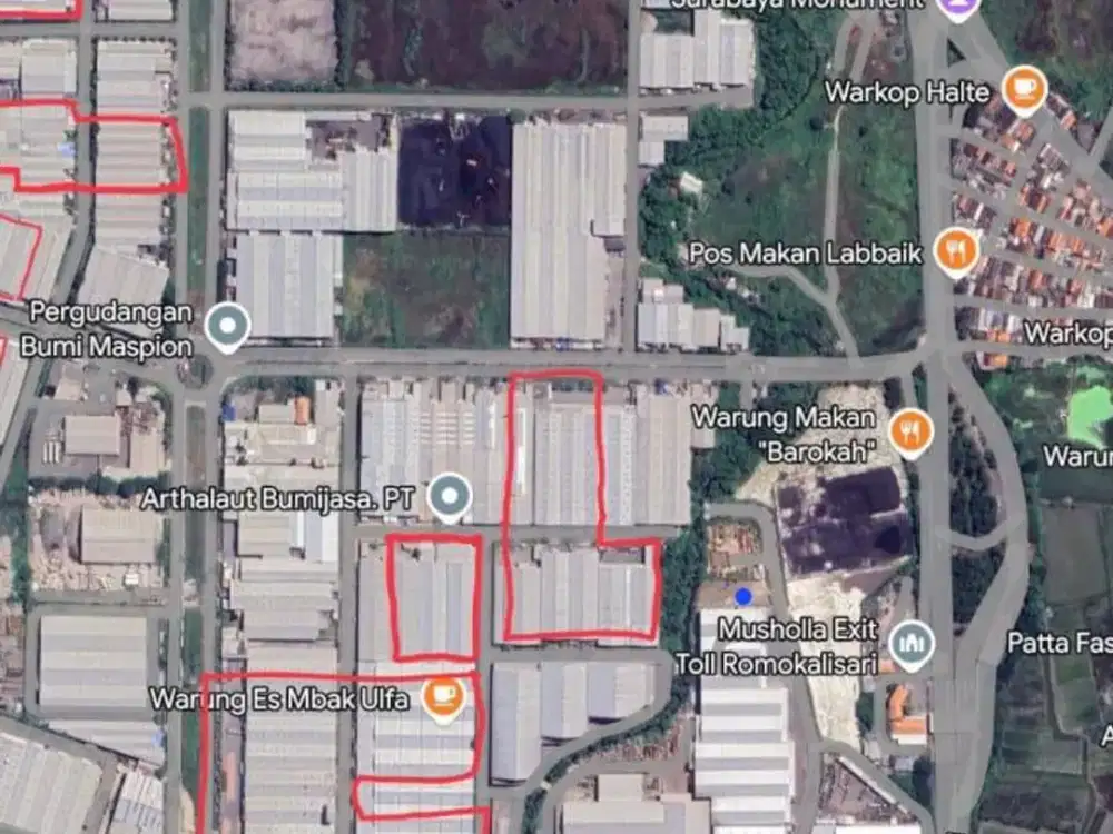 KAVLING PERGUDANGAN ROMOKALISARI STRATEGIS