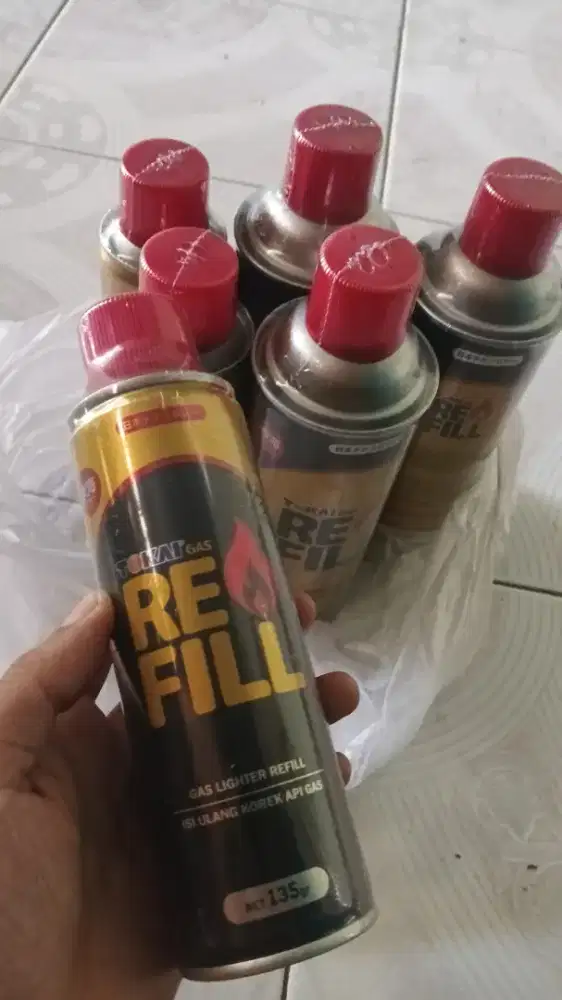 Refill Korek api gas isi ulang kaleng Butana Surabaya Tokai kecil