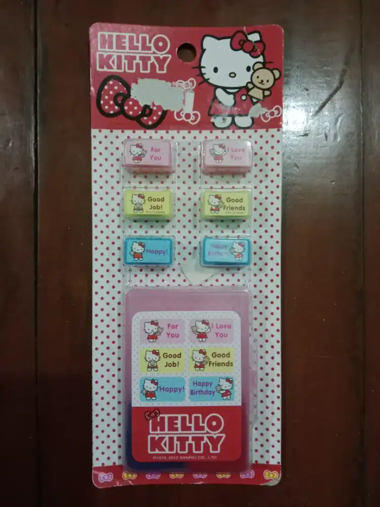 Stamp Hello Kitty Sanrio (Stempel Mainan)