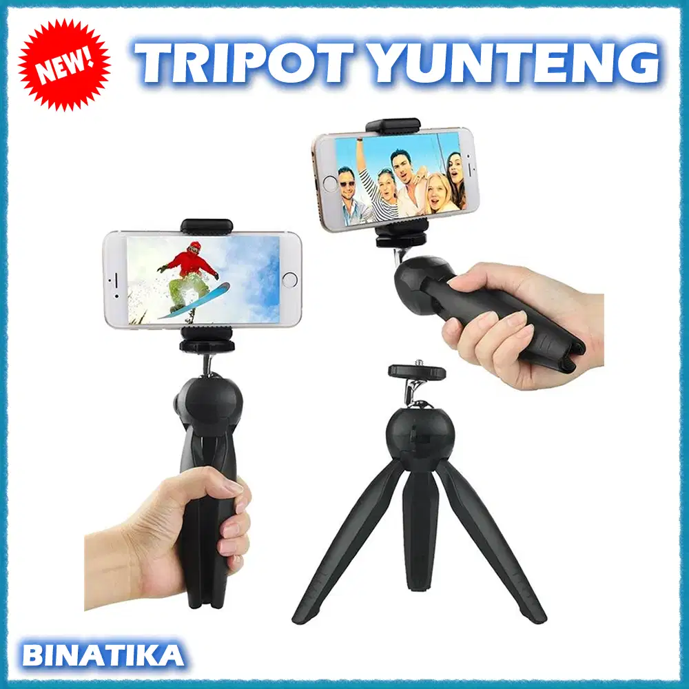 Tripot Mini Yunteng Tongsis Holder Kamera dan HP Smartphone - Binatika