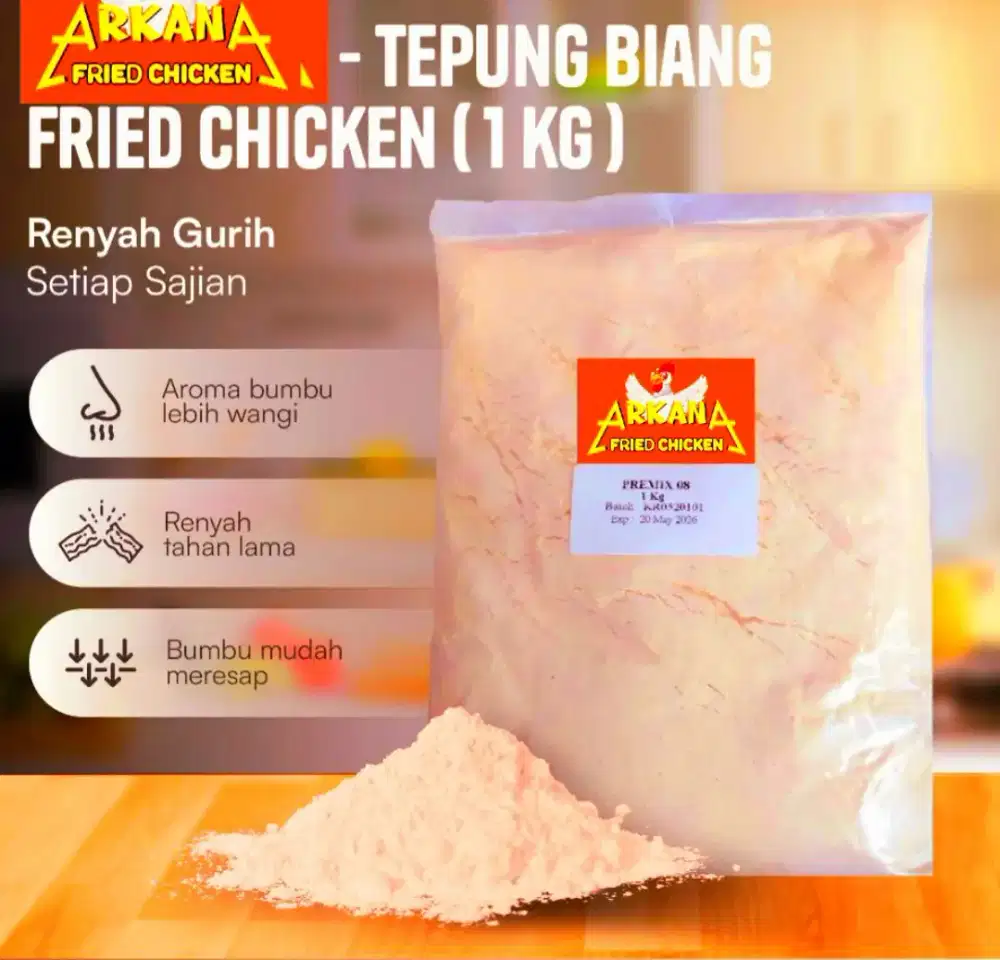 TEPUNG PREMIX PREMIUM, MURAH, WANGI & CRISPY 0,5 KG & 1 KG