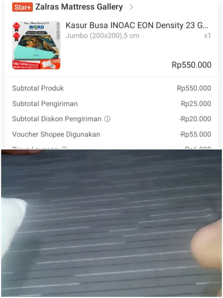 Kasur busa ukuran jumbo