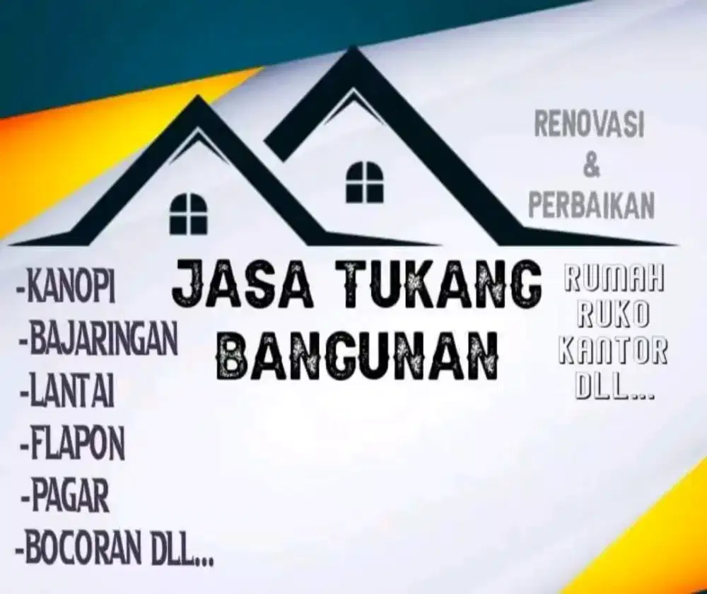 Tukang renovasi atap,atap bocor,cat rumah,flapon,kanopi,talang rembes