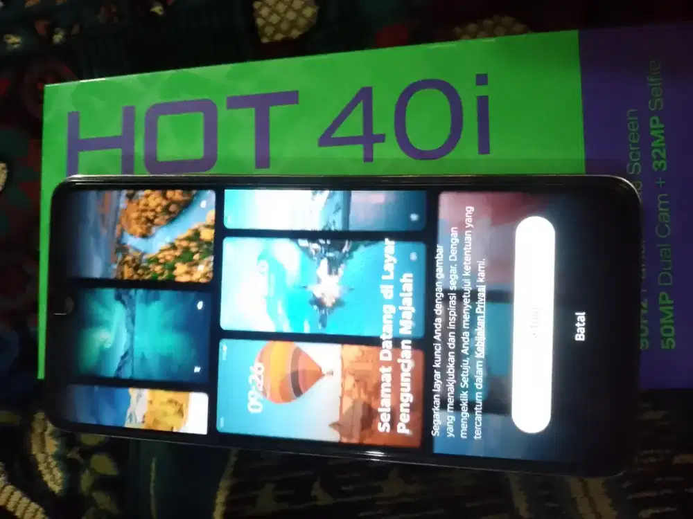 Jual hp second Infinix type 40i