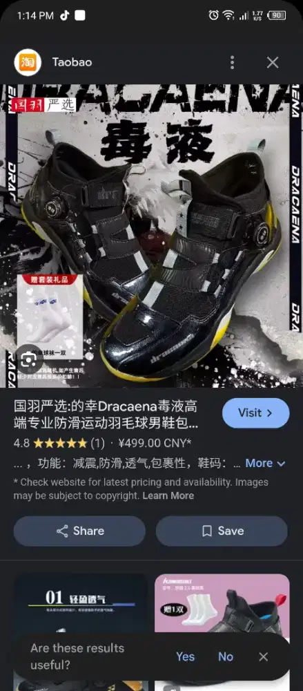 Sepatu Badminton Boa Dracaena Original