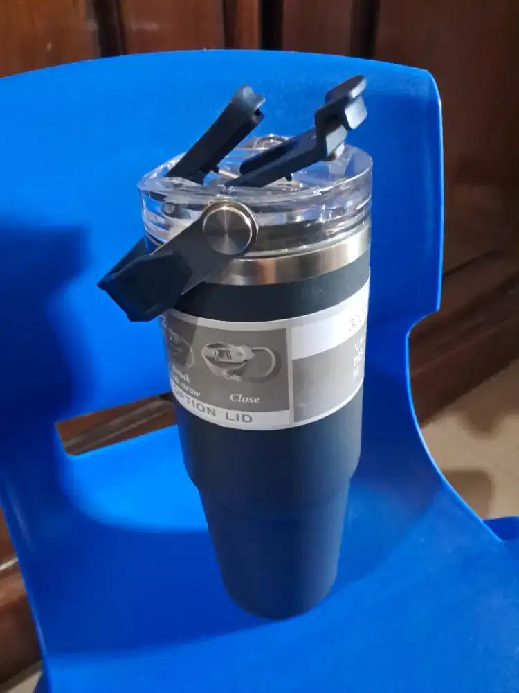 Tumbler stainless still 900 ml (biru) baruj