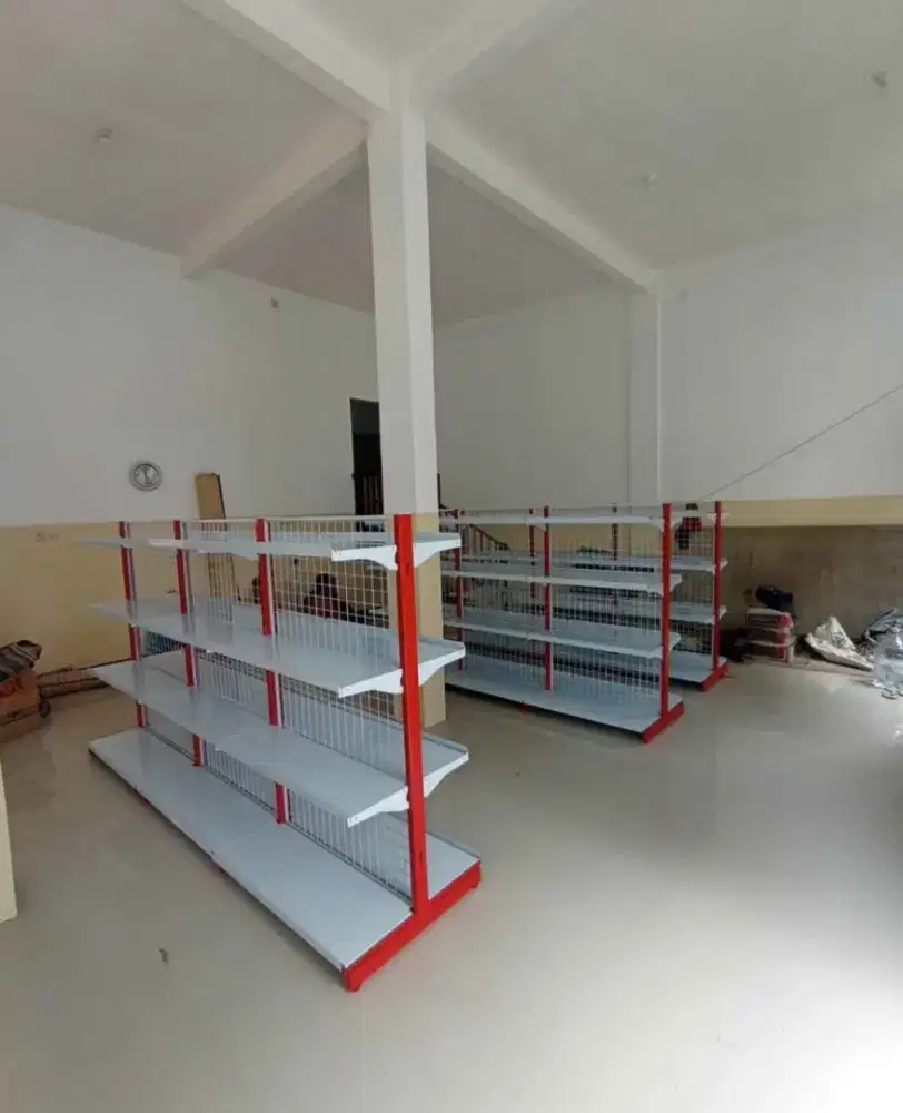 Rak gondola ready stok cod di tempat