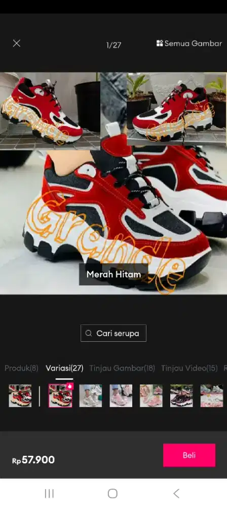 Sepatu sport korea keren