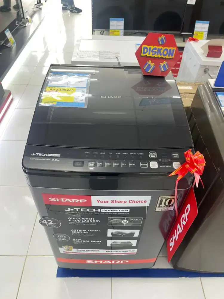 Mesin cuci sharp 9,5Kg