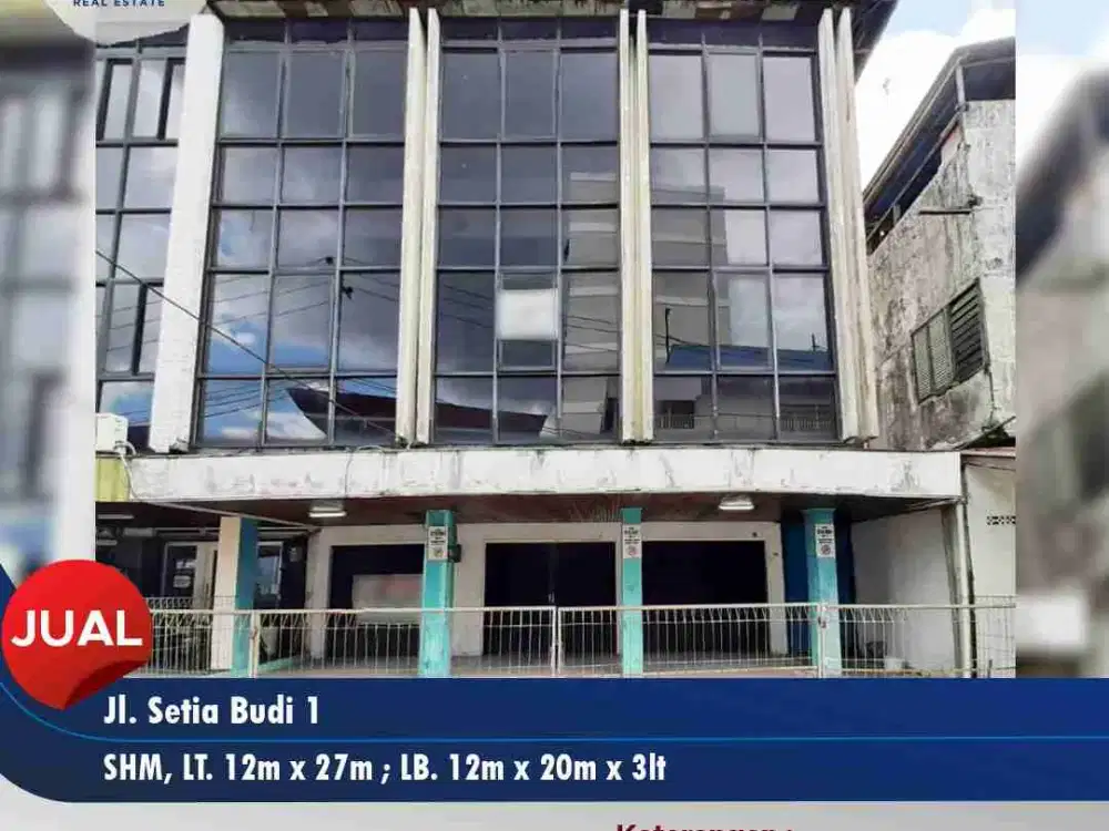 Dijual ruko ukuran besar dan lebar di Jl. Setia Budi 1 - Pontianak