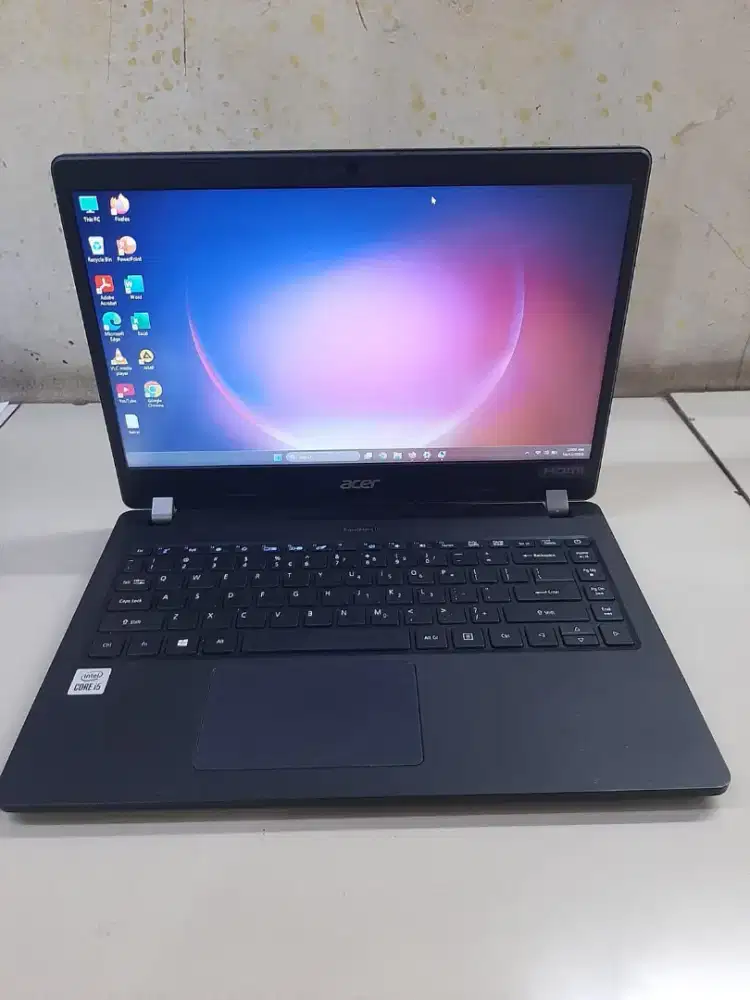 Laptop Acer travelmate Core i5 gen 10, Ram 8Gb, ssd 120gb, hdd 500gb