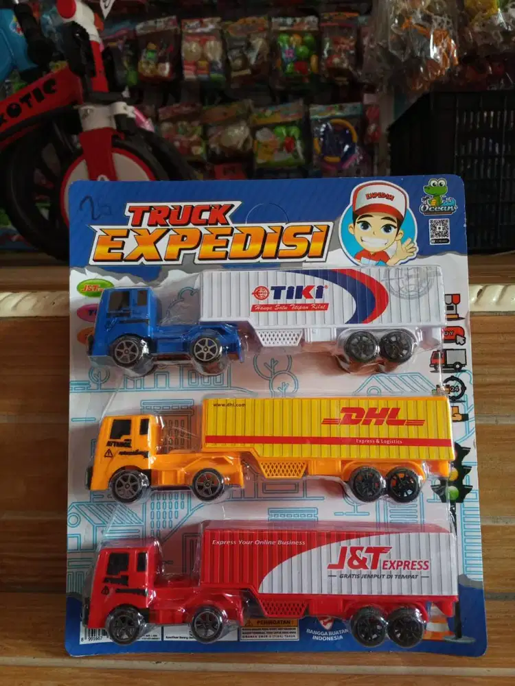 mainan anak truk expedisi set isi 3