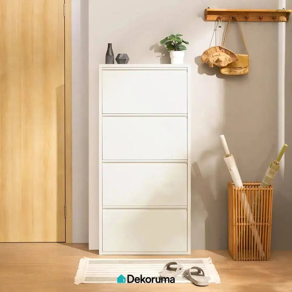 Heim Studio KAITO Rak Sepatu 4 Tingkat – Putih