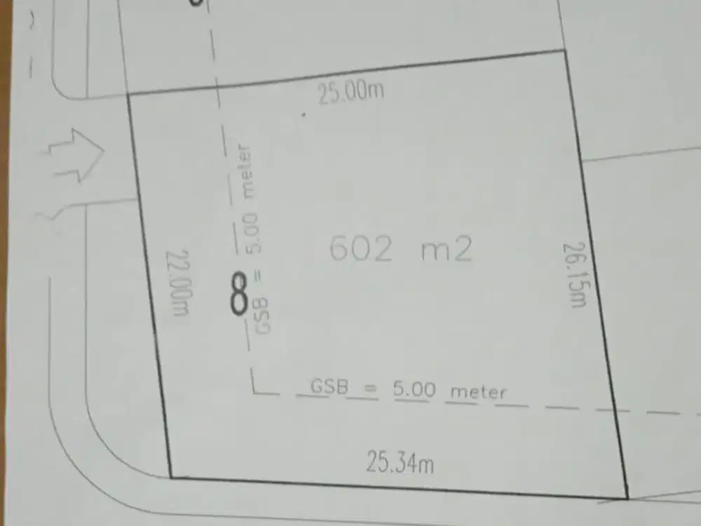 Dijual Kavling di Virginia Luas 602m