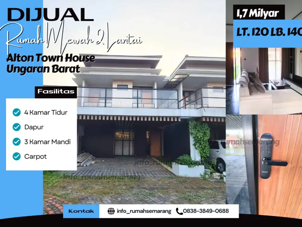 Hunian Premium 2 Lantai di Jl. Kisarino Mangunpranoto – Desain Elegan, Lokasi Strategis, SHM Siap Huni!