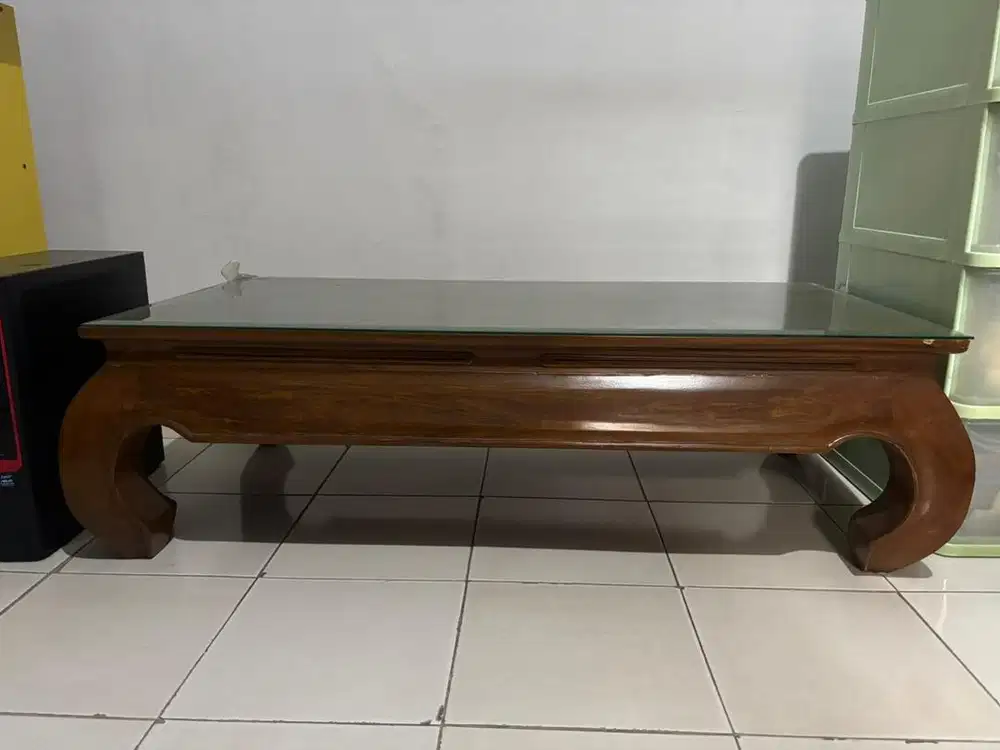 Meja kayu jati asli lesehan meja komputer meja belajar