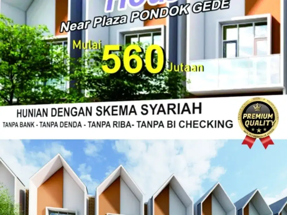 Jual Rumah Murah Belakang Tip Top Jatimakmur Pdk Gede KPR Non Bank SHM