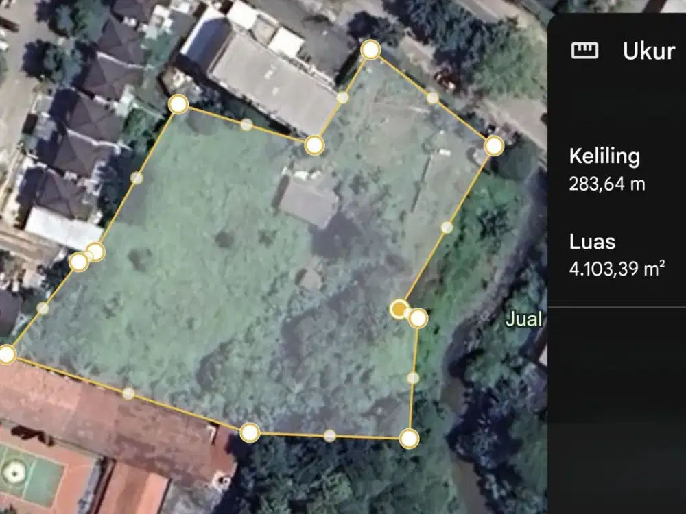 Jual Tanah Kavling 4100m2, Pinggir Jalan Utama Galuh Mas Perumnas telukjambe timur, Karawang Barat