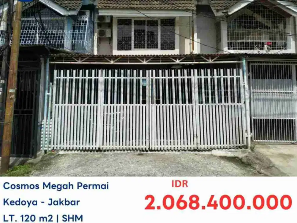 JUAL VIA AYDA AS IS RUMAH DI PERUMAHAN TAMAN COSMOS KEDOYA JAKARTA BARAT