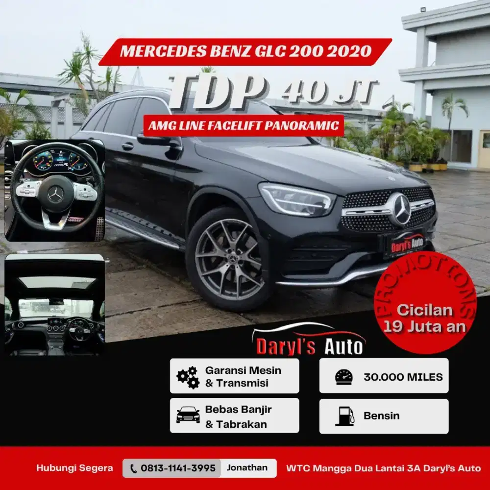 DP 40 juta Mercedes Benz GLC 200 AMG Line 2020 Facelift