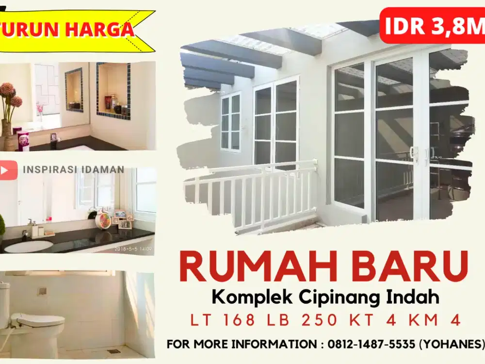 Rumah Baru Komplek Cipinang Indah Jakarta Timur