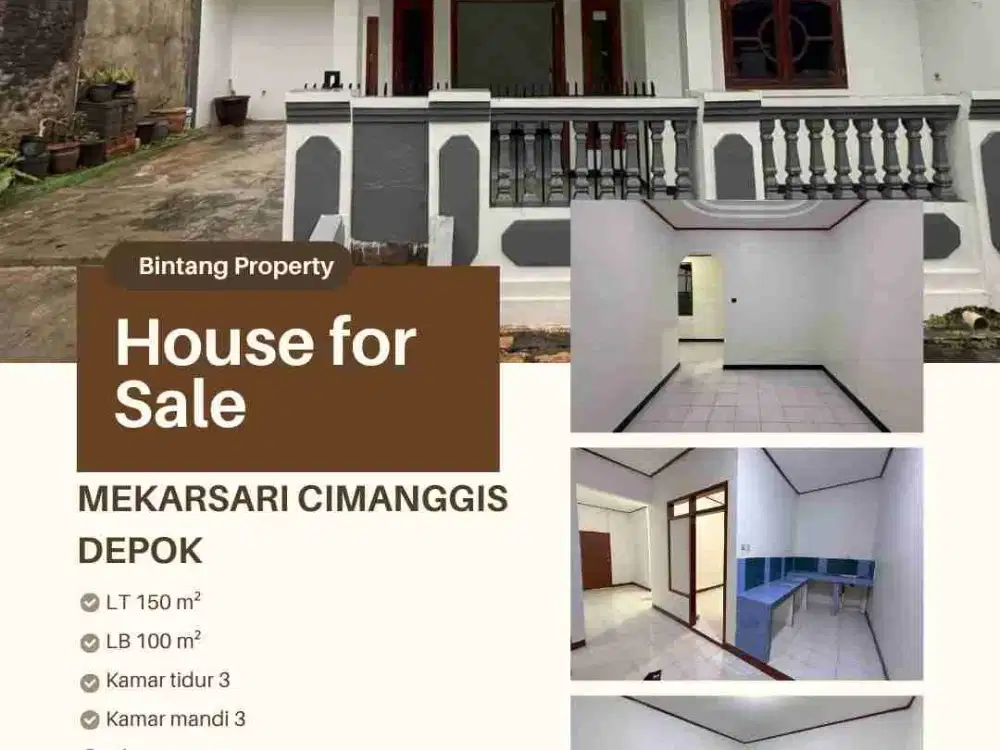Mekarsari, Cimanggis, Depok, rumah sudah renovasi, asri, siap huni, harga terbaik