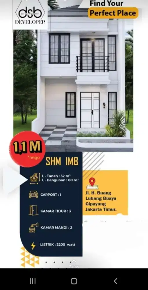 Rumah strategis murah di jakarta dekat dengan tol