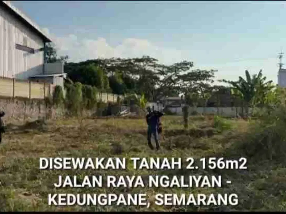 DISEWAKAN TANAH PINGGIR JALAN RAYA NGALIYAN - KEDUNGPANE, SEMARANG