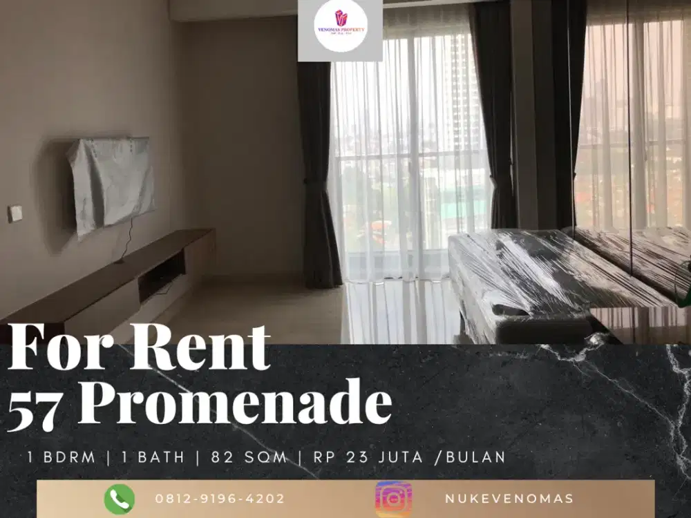 Disewakan Apartement 57 Promenade 1BR Full Furnished Low Floor