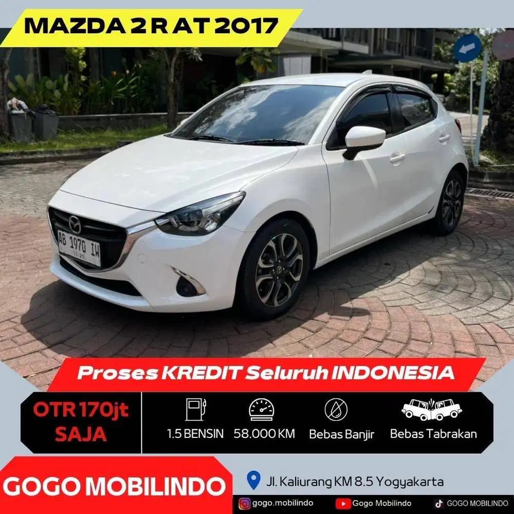 [Km58rb] Mazda 2 R Matic 2017 Plat AB ISTIMEWA Kredit Murah