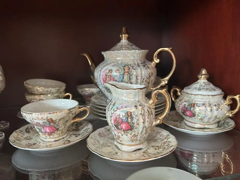 Set cangkir keramik  hias mewah Eiho Gradea Japan