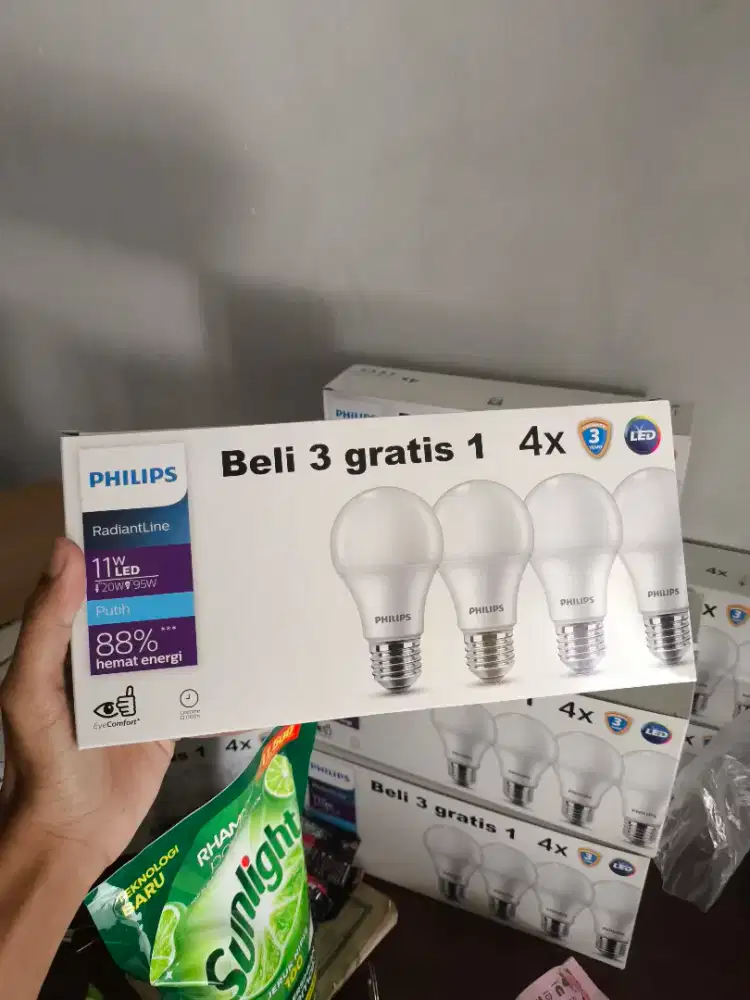 Philips LED 11w Putih Original 100%