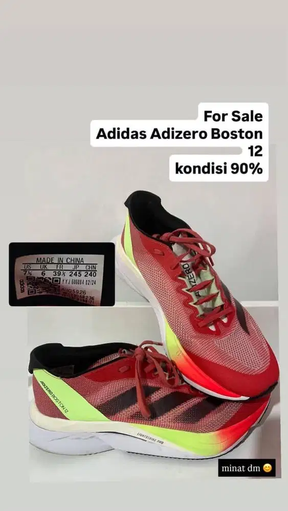 adizero boston 12 second