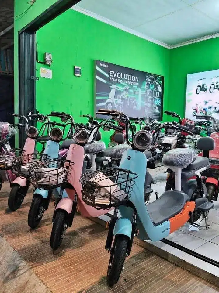 Sepeda Listrik Aima Bear Motor Power 500Watt Bergaransi Resmi
