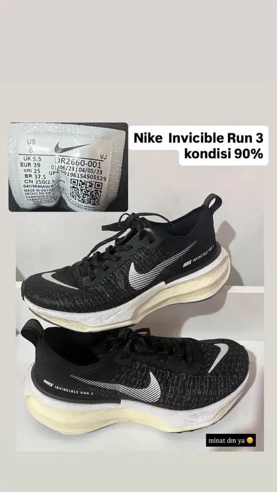 nike invincible run 3 second