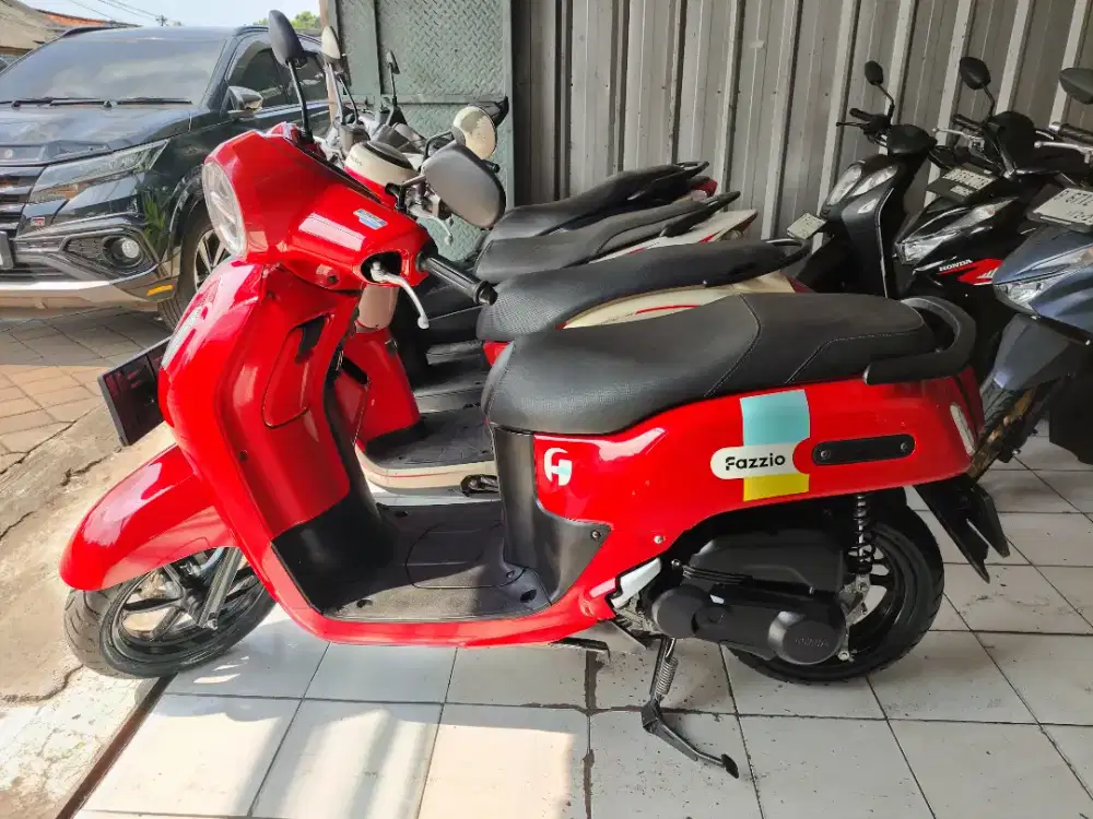 Yamaha Fazio Hybrid Tahun 2023 Kilometer Baru 500 Key less Merah