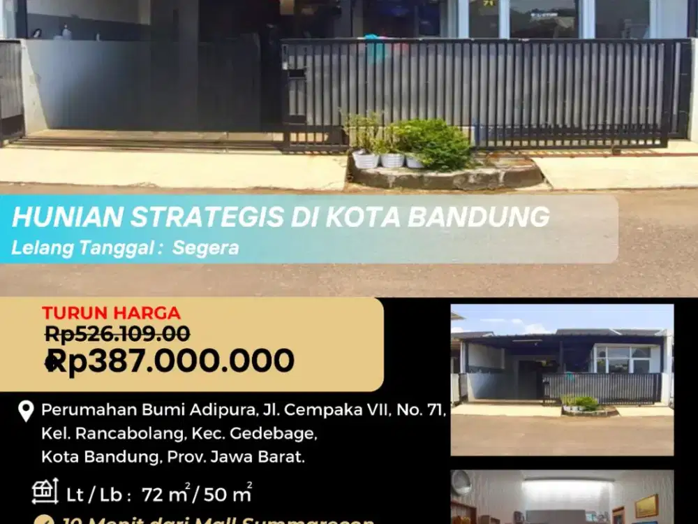 Rumah Strategis di Kota Bandung