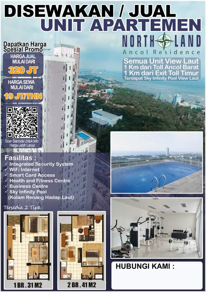 JUAL/ SEWA APARTEMEN NORTHLAND