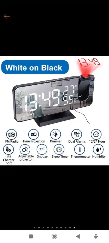 Jam Digital + Radio + Alarm