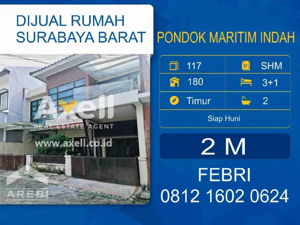 Rumah Pondok Maritim Indah Dijual