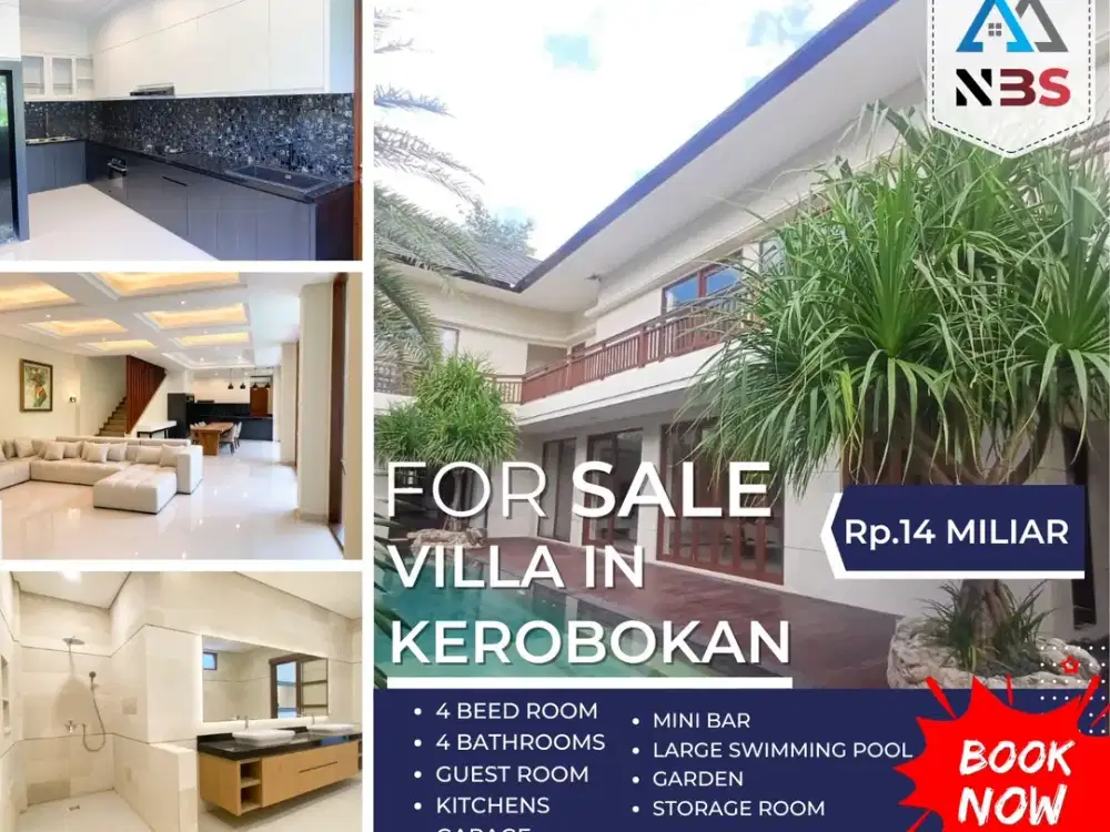 For Sale Villa Brand New Full Furnished Lokasi Bumbak Kerobokan