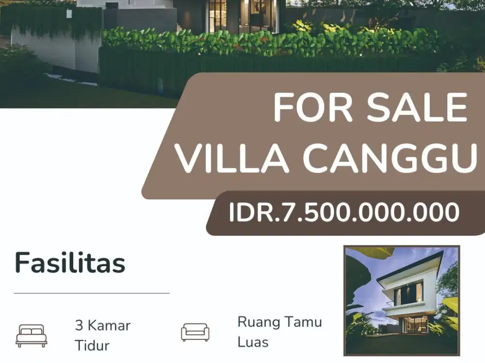 Dijual Villa Brand New kualitas Premium lokasi Batu Bolong