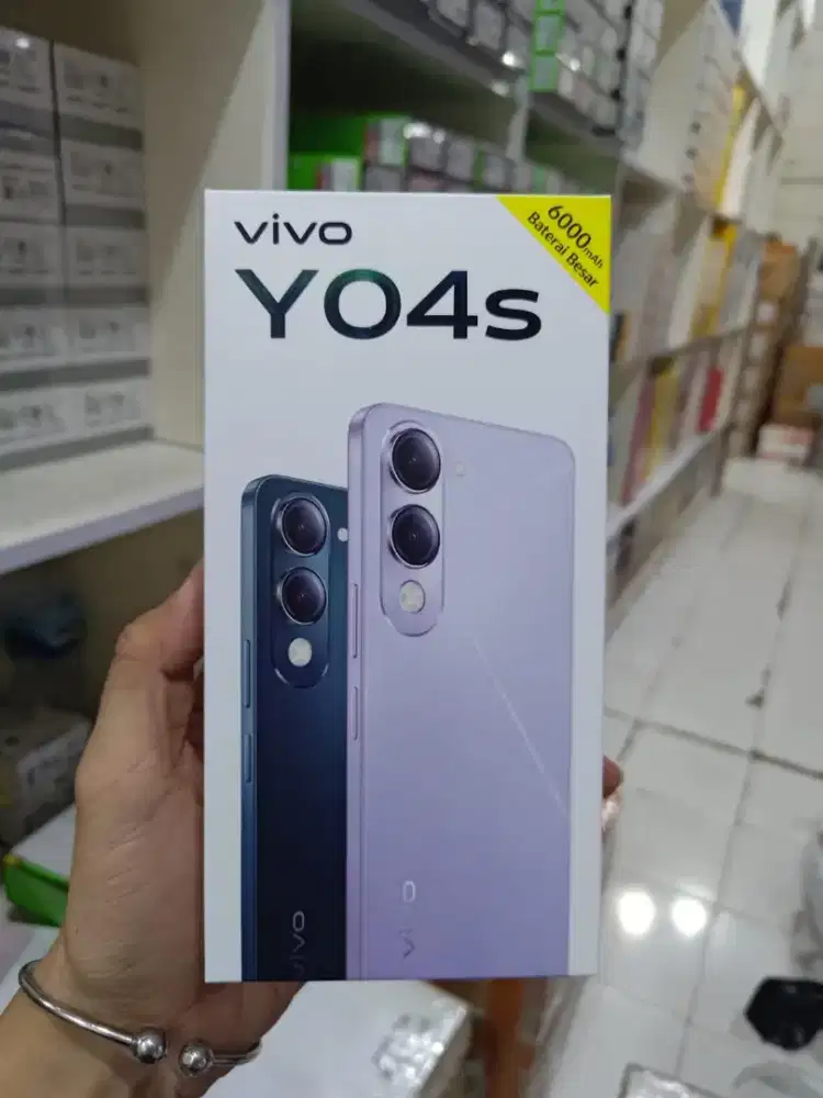 Vivo Y04S 4/64GB Garansi Resmi Vivo 1 tahun bisa cicilan