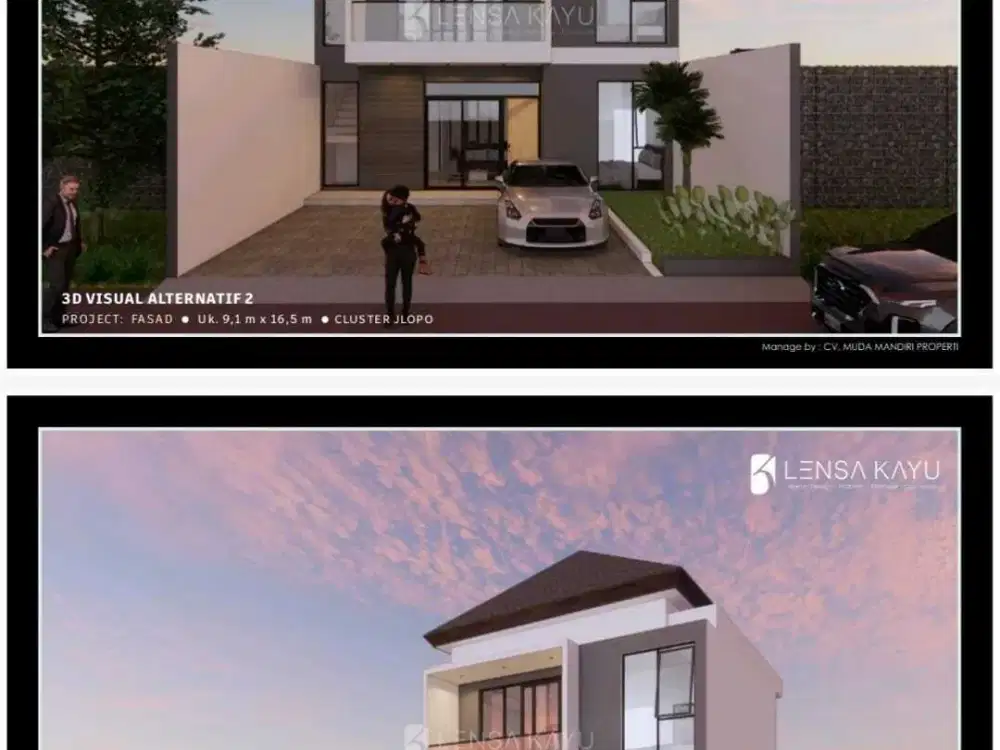 dijual rumah pesan bangun 2 lantai lokasi solobaru masih baru