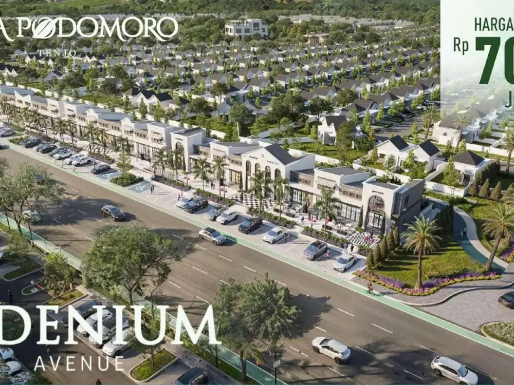 Dijual Ruko Adenium Avenue di Kota Podomoro Tenjo, Bogor, Jawa Barat