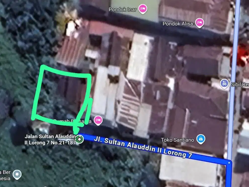 Dijual Tanah Strategis di Jl. Sultan Alauddin II Lorong 7, Tamalate Makassar – Dekat Kampus dan Pasar Parangtambung